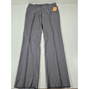 Galante Suit Pants Mens 38x36 Gray Wool Viscose Dress Milan Italy Unhemmed NWT
